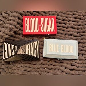 Jeffree Star Blood Sugar, Blue Blood, and Conspiracy Makeup Pallets